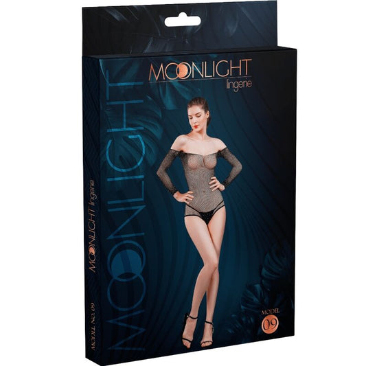 MOONLIGHT - MODEL 9 BLACK BODYSUIT ONE SIZE