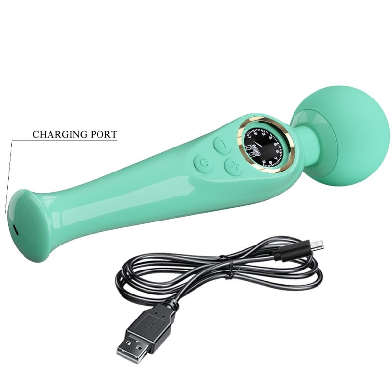 PRETTY LOVE - SKYLER VIBRADOR WAND VERDE