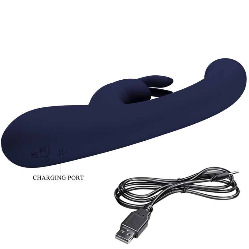 PRETTY LOVE - LAMAR VIBRATOR RABBIT &amp; G-SPOT BLUE