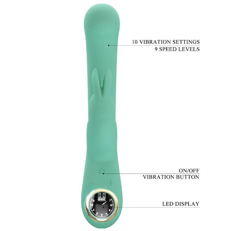 PRETTY LOVE - LAMAR VIBRATOR RABBIT &amp; G-SPOT GREEN