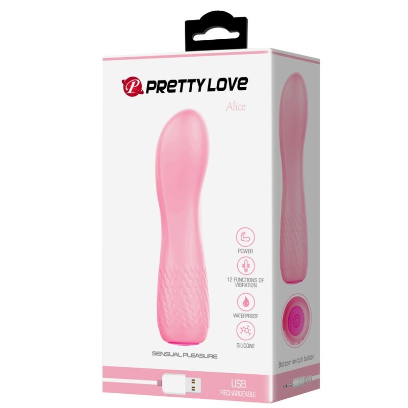 PRETTY LOVE - ALICE RECHARGEABLE VIBRATOR PINK