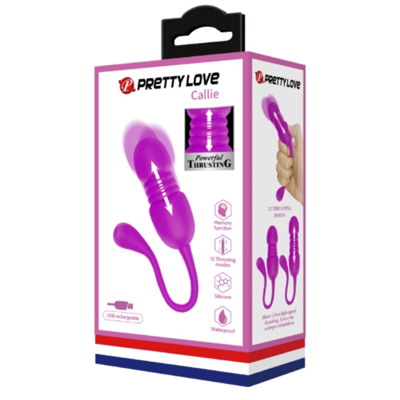 PRETTY LOVE - CALLIE RECHARGEABLE VIBRATING EGG PURPLE