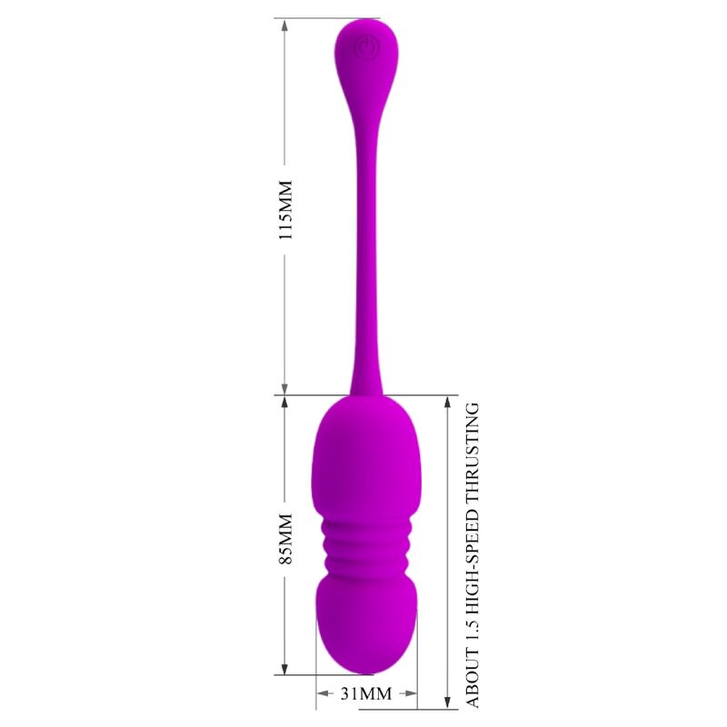 PRETTY LOVE - CALLIE RECHARGEABLE VIBRATING EGG PURPLE