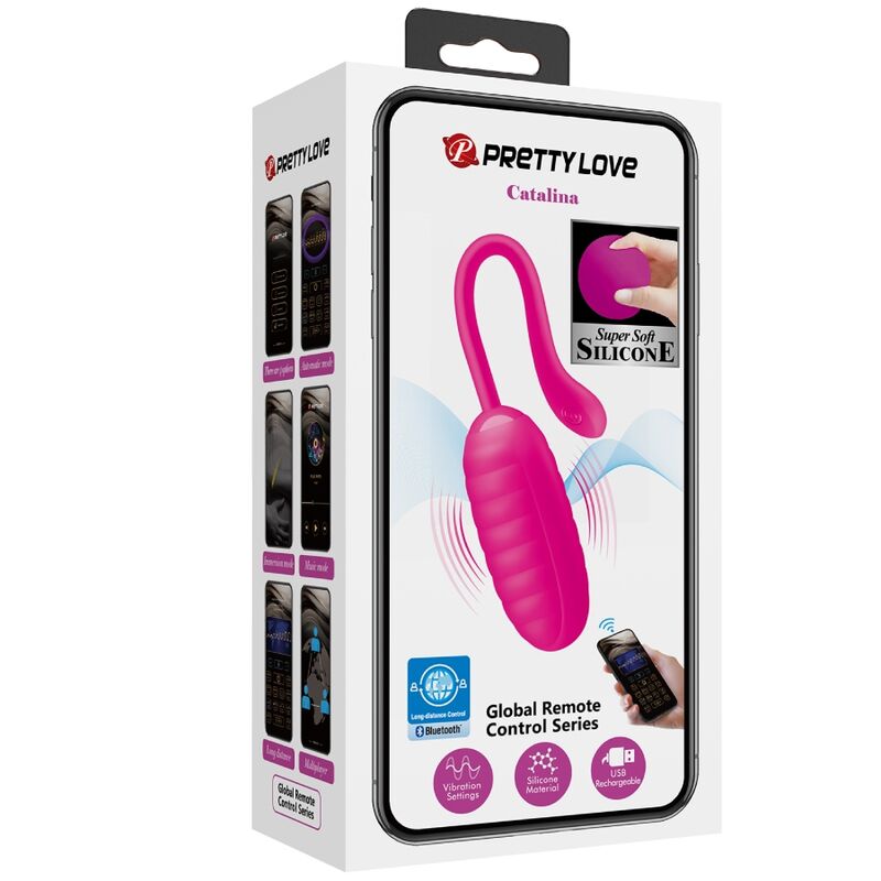 PRETTY LOVE - CATALINA RECHARGEABLE VIBRATING EGG PINK