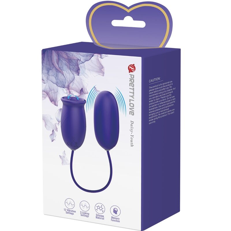 PRETTY LOVE - DAISY YOUTH RECHARGEABLE VIBRATING STIMULATOR VIOLET