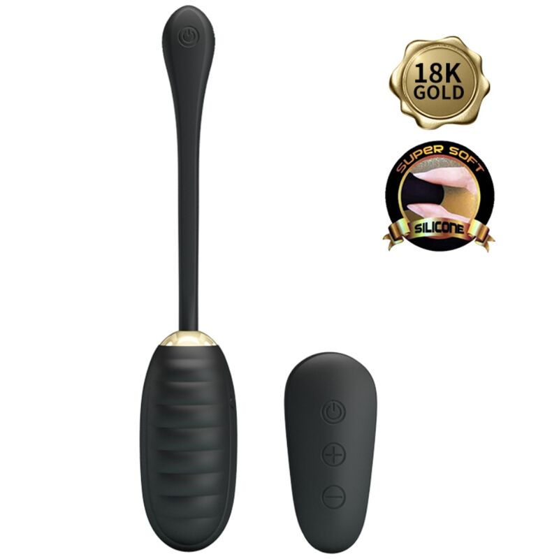 PRETTY LOVE - DOREEN RECHARGEABLE LUXURY VIBRATING EGG BLACK REMOTE CONTROL