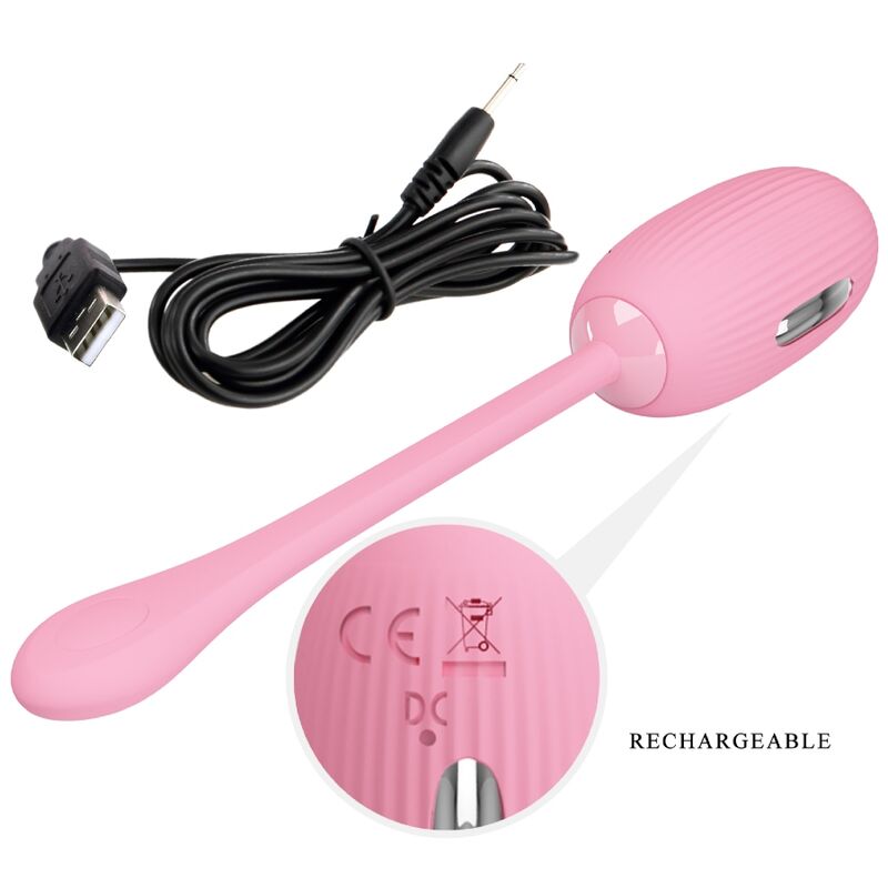 PRETTY LOVE - DOREEN RECHARGEABLE VIBRATING EGG PINK