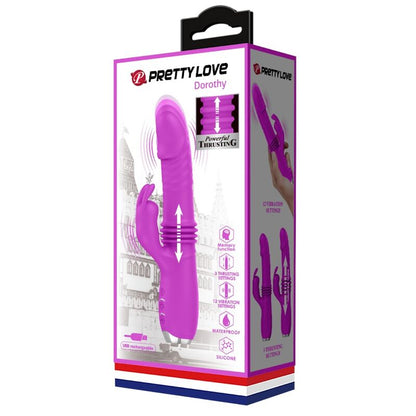 PRETTY LOVE - DOROTHY RECHARGEABLE RABBIT VIBRATOR PURPLE