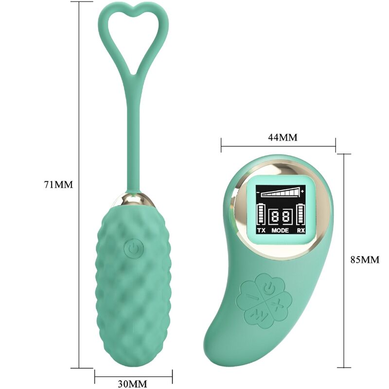 PRETTY LOVE - VIVIAN REMOTE CONTROL VIBRATING EGG GREEN