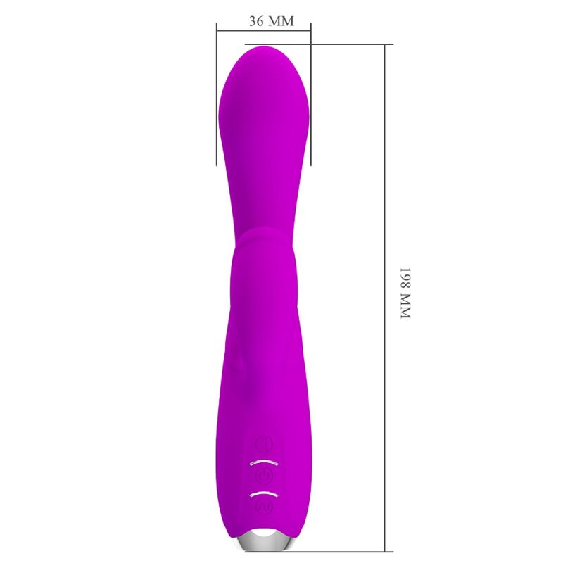 PRETTY LOVE - GLORIA RECHARGEABLE RABBIT VIBRATOR - WATERPROOF PURPLE