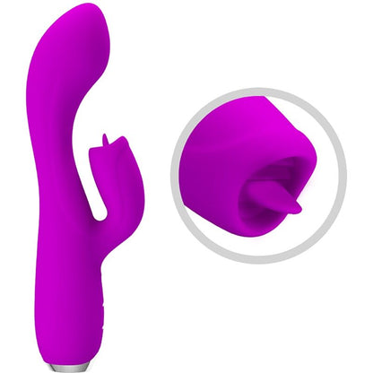 PRETTY LOVE - GLORIA RECHARGEABLE RABBIT VIBRATOR - WATERPROOF PURPLE