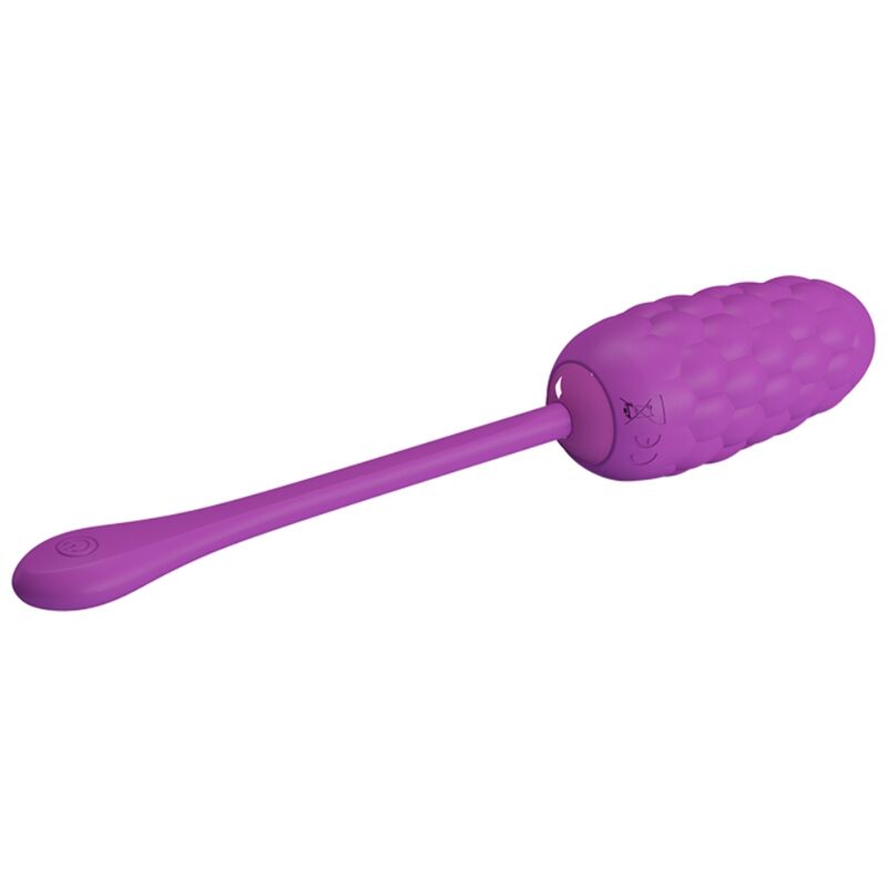 PRETTY LOVE - RECHARGEABLE MARINE TEXTURE VIBRATING EGG - PURPLE