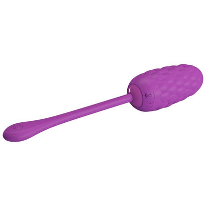 PRETTY LOVE - RECHARGEABLE MARINE TEXTURE VIBRATING EGG - PURPLE