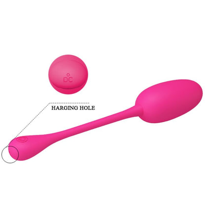 PRETTY LOVE - KNUCKER RECHARGEABLE VIBRATING EGG PINK