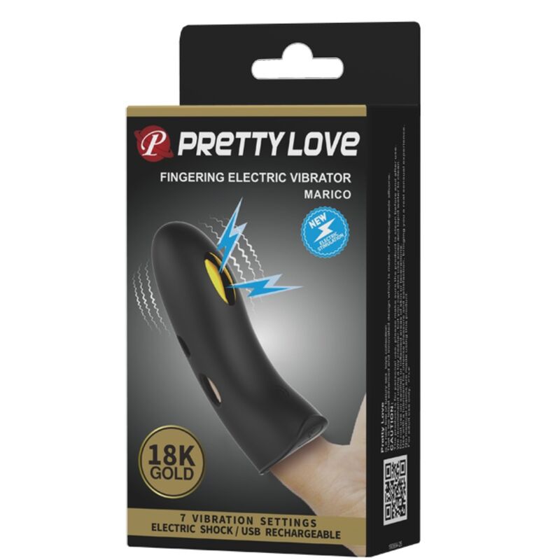 PRETTY LOVE - MARICO ELECTRO-STUMILLATOR FINGER SLEEVE BLACK