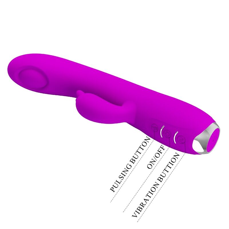 PRETTY LOVE - REGINA PURPLE RECHARGEABLE VIBRATOR-SUCKER