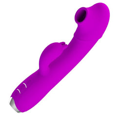 PRETTY LOVE - REGINA PURPLE RECHARGEABLE VIBRATOR-SUCKER