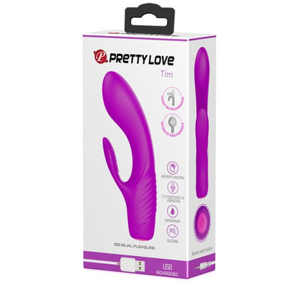 PRETTY LOVE - TIM RECHARGEABLE VIBRATOR PURPLE