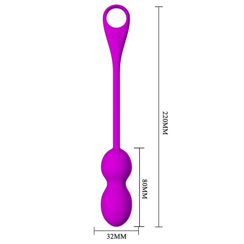 PRETTY LOVE - ELVIRA VIBRATING BALLS RECHARGEABLE PURPLE