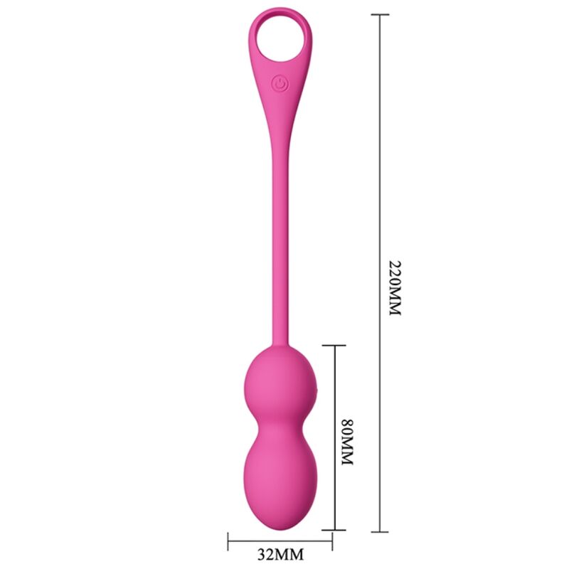 PRETTY LOVE - ELVIRA VIBRATING BALLS RECHARGEABLE PINK