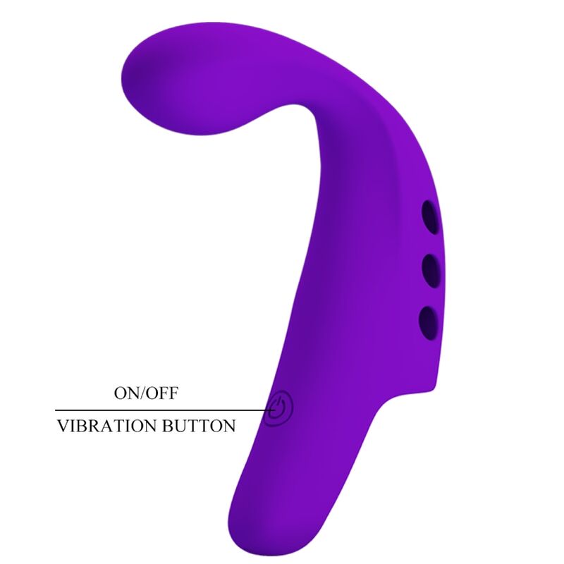 PRETTY LOVE - GORGON RECHARGEABLE FINGER VIBRATOR PURPLE