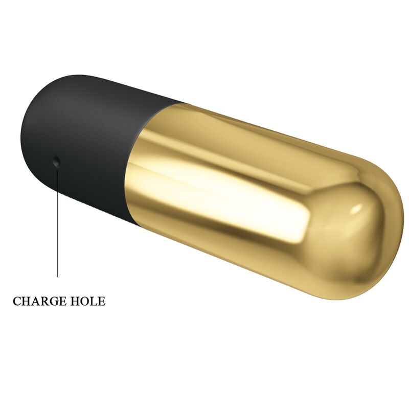 PRETTY LOVE - GOLD RECHARGEABLE VIBRATING BULLET