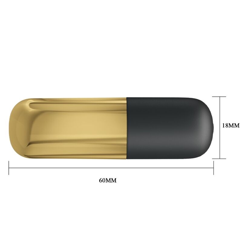 PRETTY LOVE - GOLD RECHARGEABLE VIBRATING BULLET