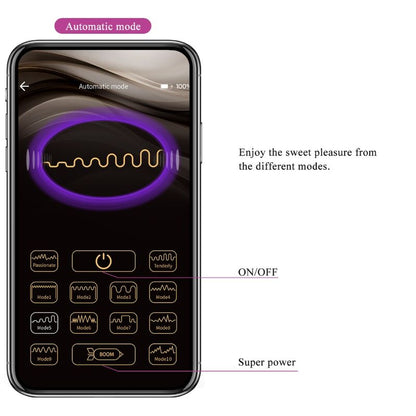 PRETTY LOVE - NYMPH APP CONTROLLED VIBRATING EGG VIOLET