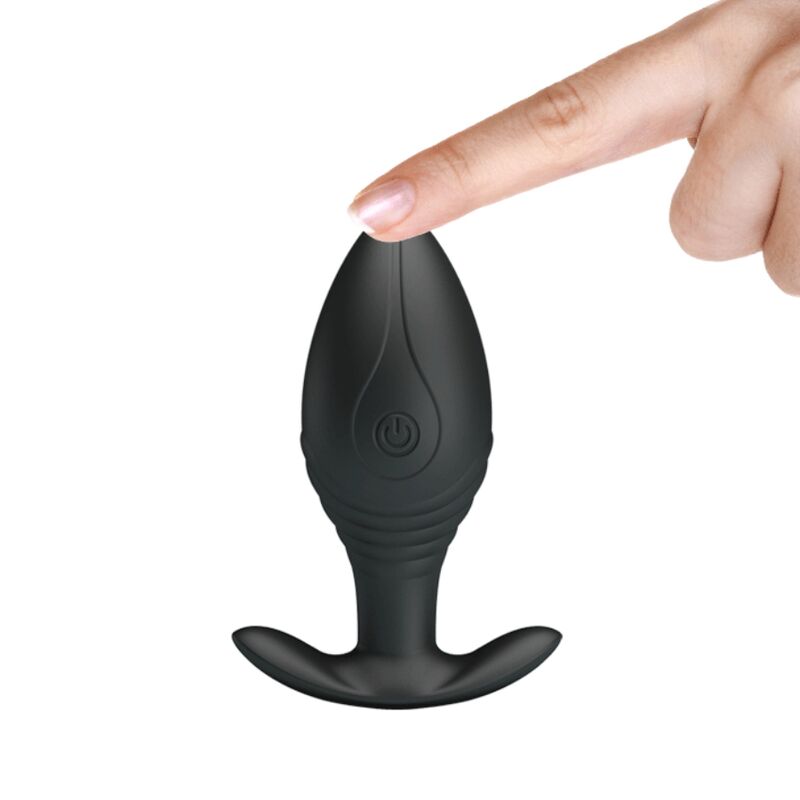 PRETTY LOVE - REGINA ANAL PLUG RECHARGEABLE VIBRATOR BLACK