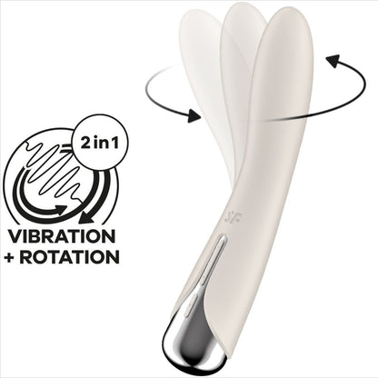 SATISFYER - SPINNING VIBE 1 VIBRADOR ROTADOR G-SPOT RED