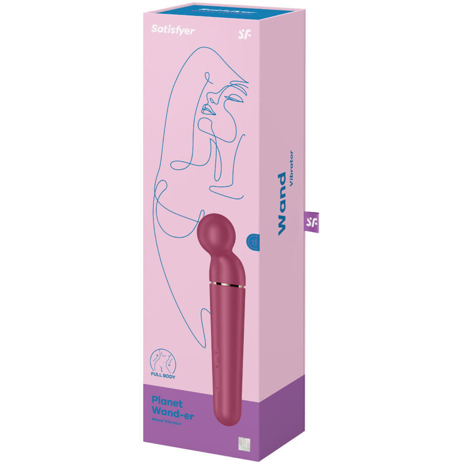 SATISFYER - PLANET WAND-ER VIBRATING MASSAGER BERRY