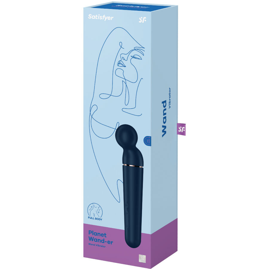 SATISFYER - PLANET WAND-ER VIBRATING MASSAGER BERRY