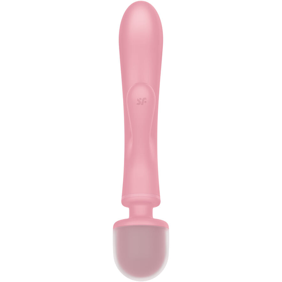 SATISFYER - TRIPLE LOVER VIBRATING MASSAGER RABBIT PINK