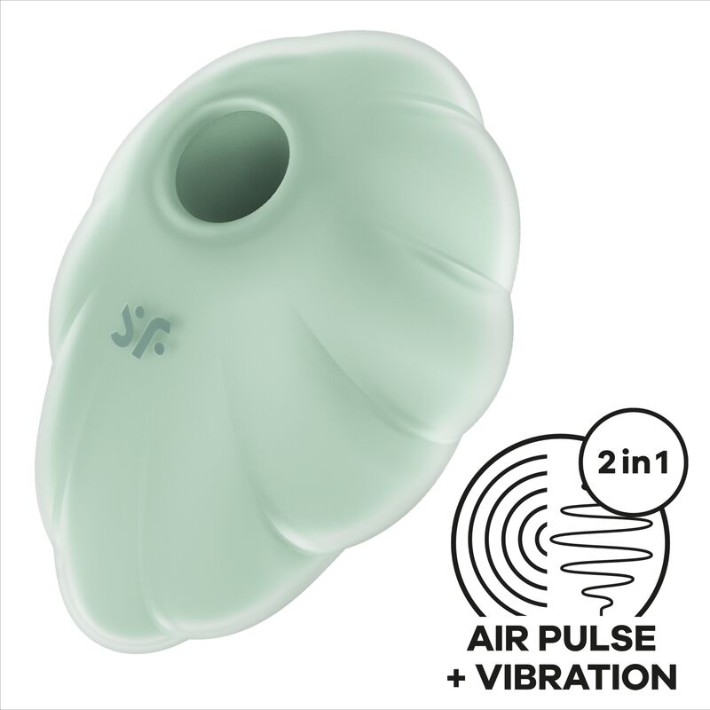 SATISFYER - GREEN CLOUD DANCER AIR PULSE VIBRATOR