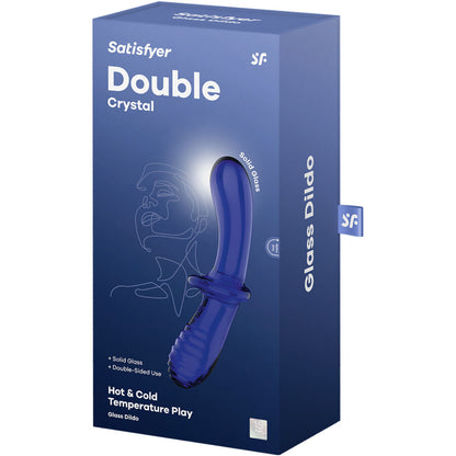 SATISFYER - DOUBLE CRYSTAL DILDO TRANSPARENT