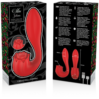 MIA - SELENA VIBRATING STIMULATOR + RED TAPPING