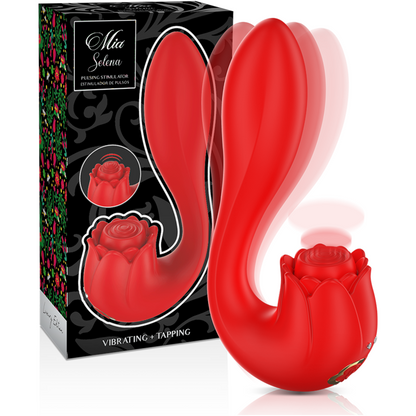 MIA - SELENA VIBRATING STIMULATOR + RED TAPPING