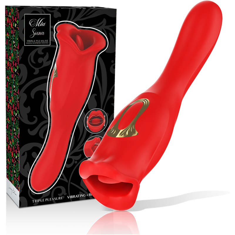 MIA - SIENA TRIPLE PLEASURE KISS-LICK-VIBRATE