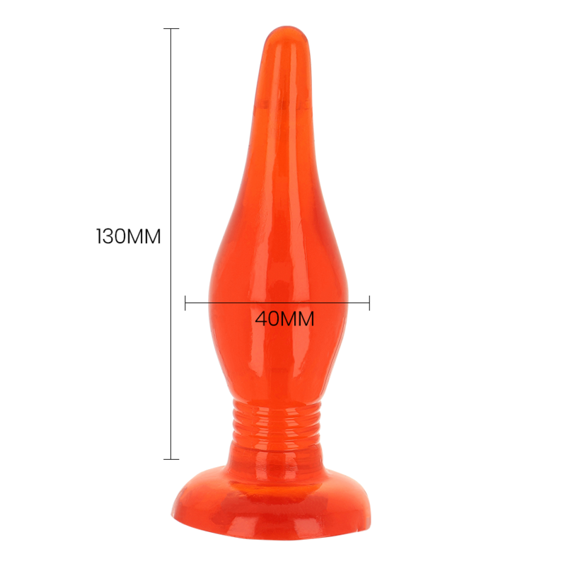 BAILE - SOFT TOUCH RED ANAL PLUG 14.2 CM