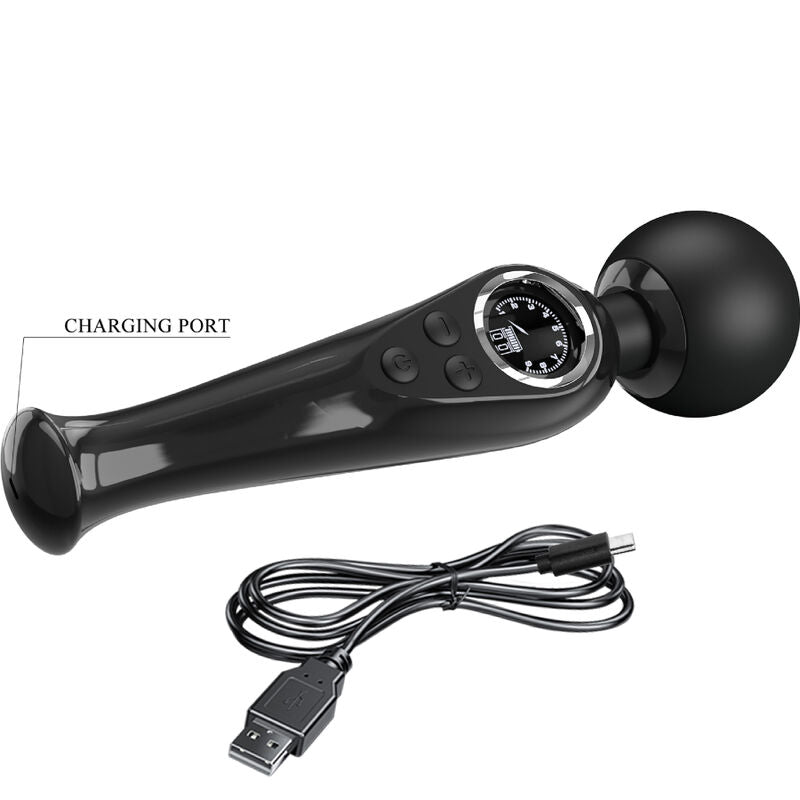 PRETTY LOVE - SKYLER VIBRATOR WAND BLACK