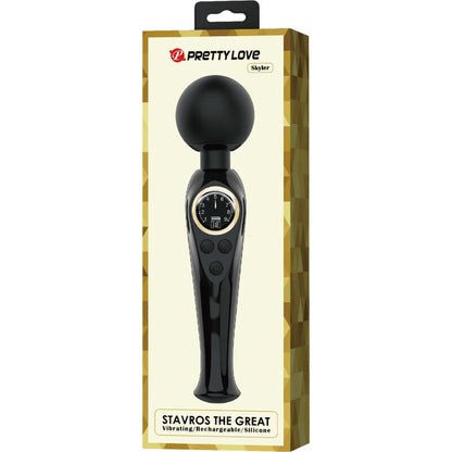 PRETTY LOVE - SKYLER VIBRATOR WAND BLACK