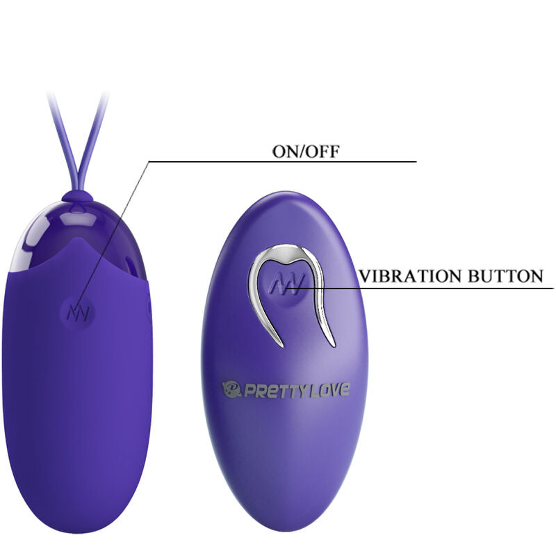 PRETTY LOVE - BERGER YOUTH VIBRATING EGG REMOTE CONTROL VIOLET