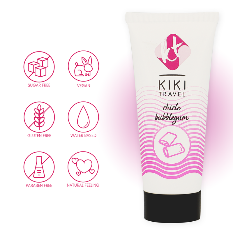 KIKÍ TRAVEL - GUM FLAVOR LUBRICANT 50 ML