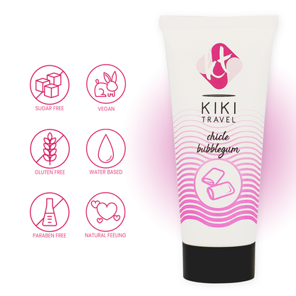 KIKÍ TRAVEL - GUM FLAVOR LUBRICANT 50 ML