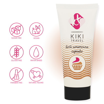 KIKÍ TRAVEL - AMERICAN PIE CUPCAKE FLAVOR SLIDING GEL 50 ML