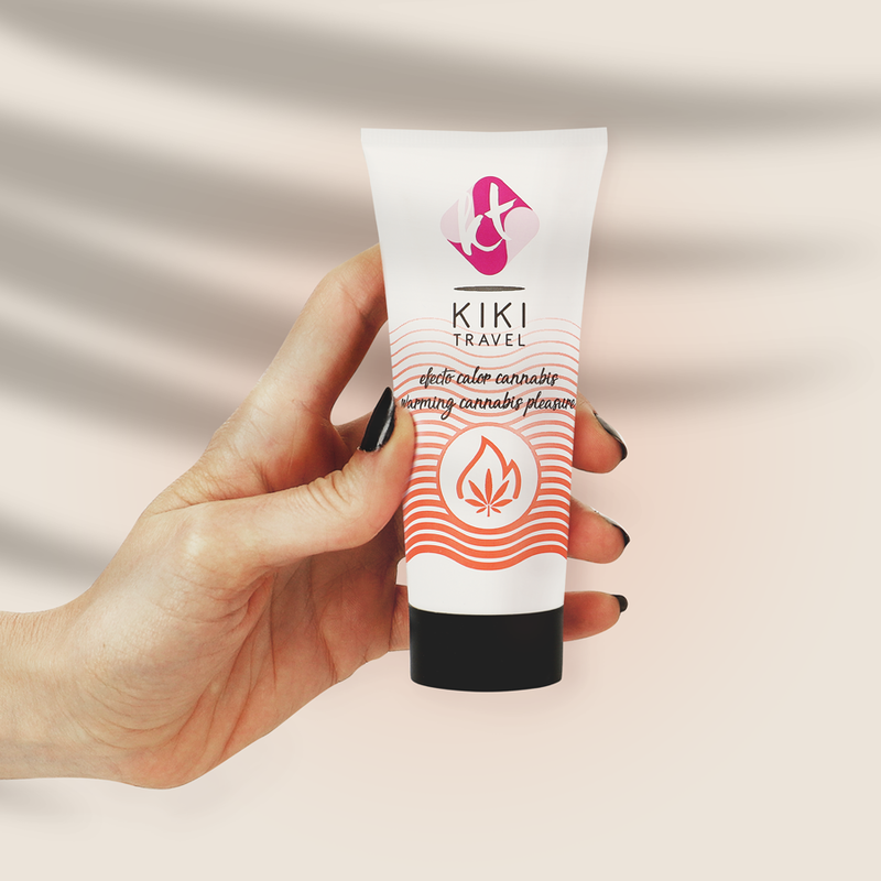 KIKÍ TRAVEL - CANNABIS FLAVOR SLIDING GEL WITH INTENSE HEAT EFFECT 50 ML