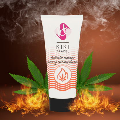 KIKÍ TRAVEL - CANNABIS FLAVOR SLIDING GEL WITH INTENSE HEAT EFFECT 50 ML