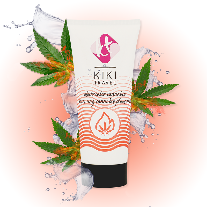 KIKÍ TRAVEL - CANNABIS FLAVOR SLIDING GEL WITH INTENSE HEAT EFFECT 50 ML