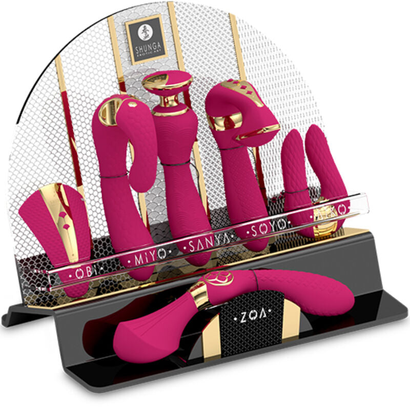 SHUNGA - DISPLAY 6 INTIMATE MASSAGERS FUCHSIA