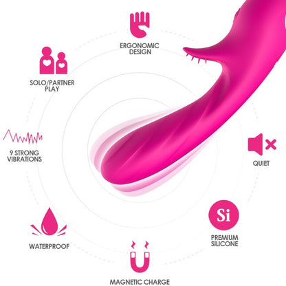 ARMONY - ROMANCE VIBRATOR WITH FUCHSIA STIMULATOR